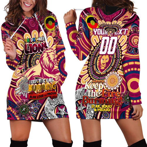 Custom Brisbane Lions NAIDOC Week 2024 Hoodie Dress Mascot Football