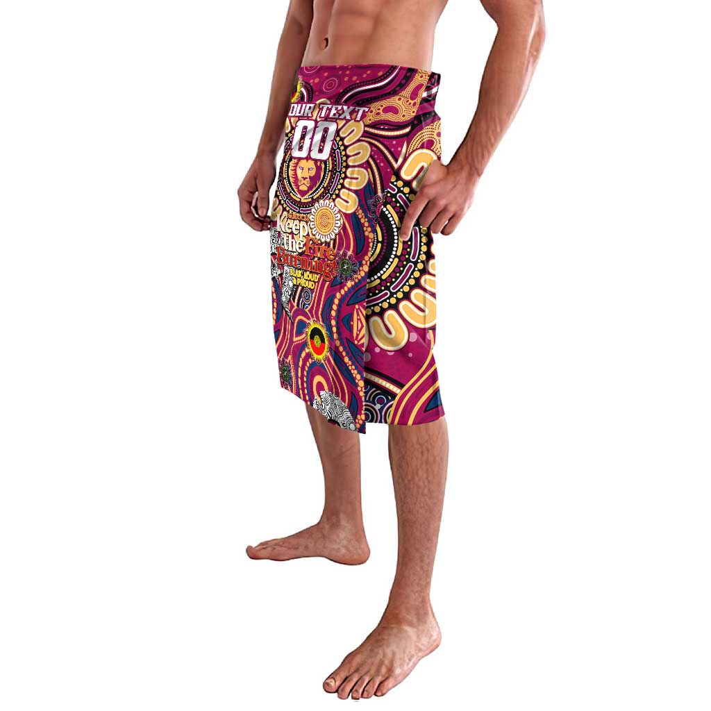 Custom Brisbane Lions NAIDOC Week 2024 Lavalava Mascot Football