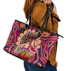 Brisbane Lions NAIDOC Week 2024 Leather Tote Bag Mascot Football