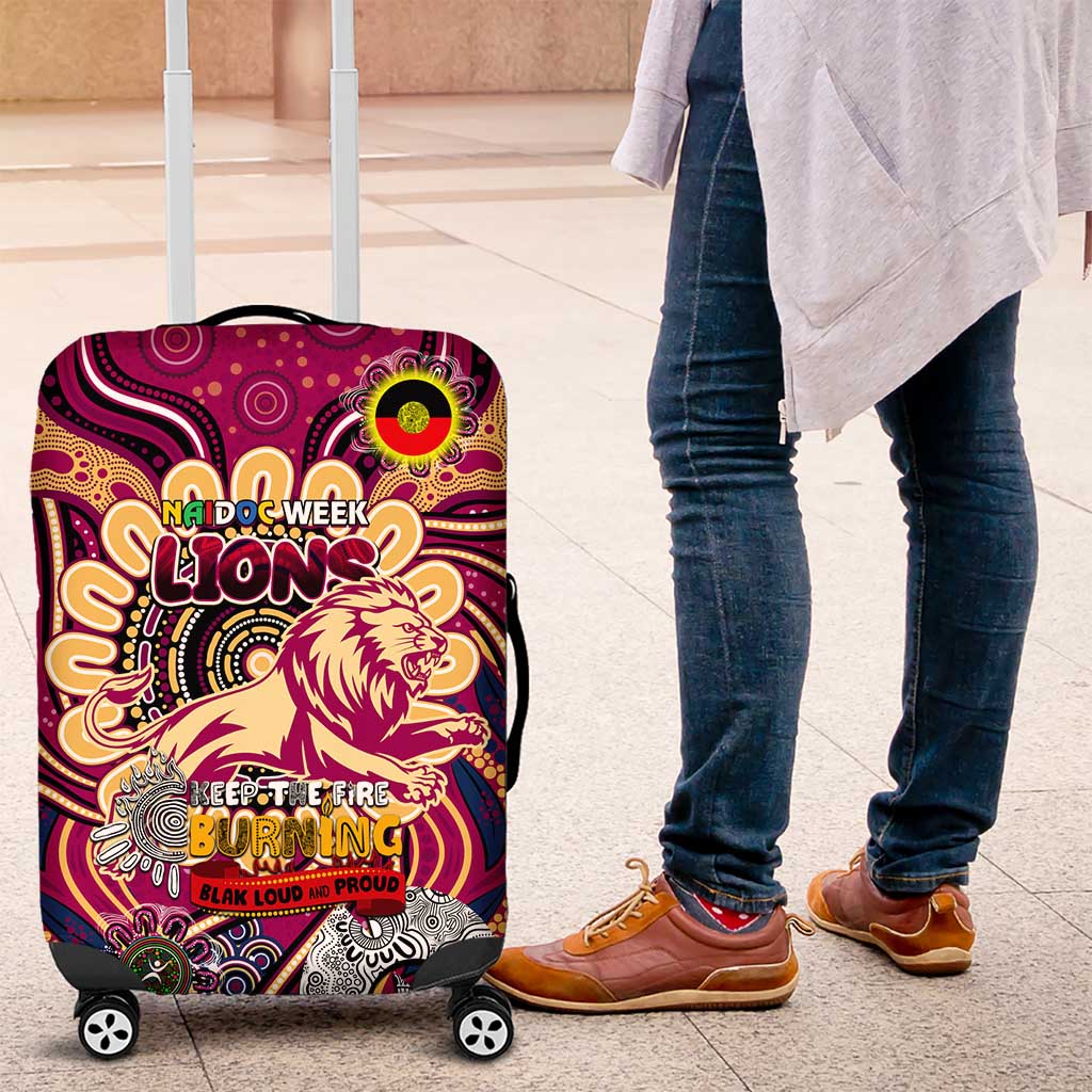 Brisbane Lions NAIDOC Week 2024 Luggage Cover Mascot Football