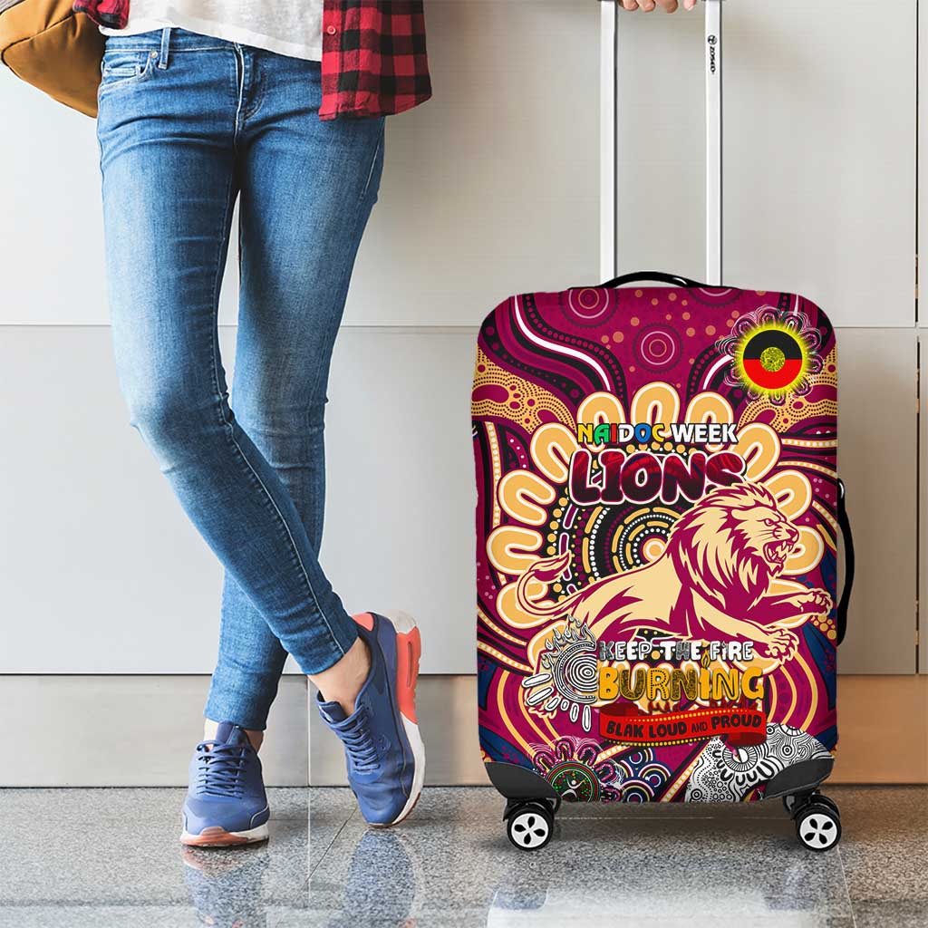 Brisbane Lions NAIDOC Week 2024 Luggage Cover Mascot Football