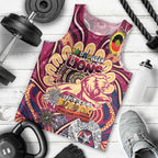 Custom Brisbane Lions NAIDOC Week 2024 Men Tank Top Mascot Football