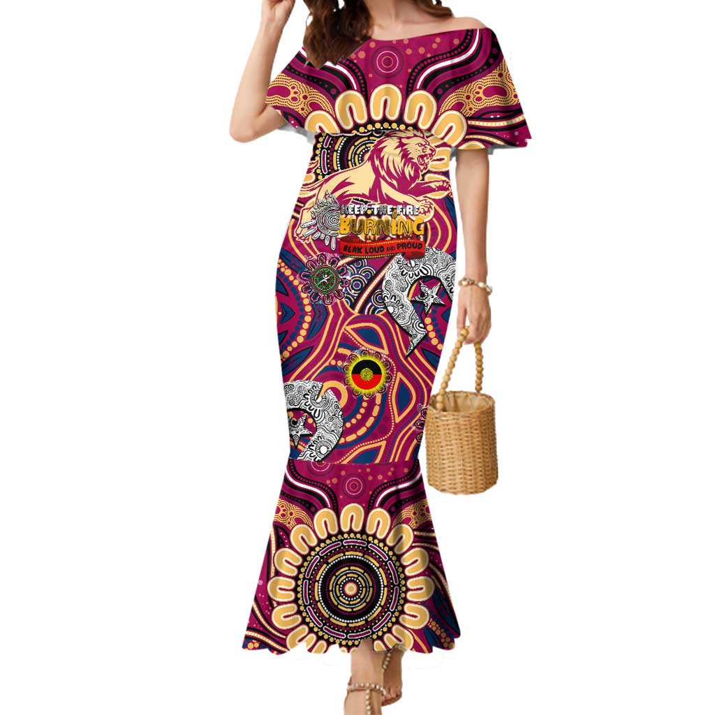 Custom Brisbane Lions NAIDOC Week 2024 Mermaid Dress Mascot Football