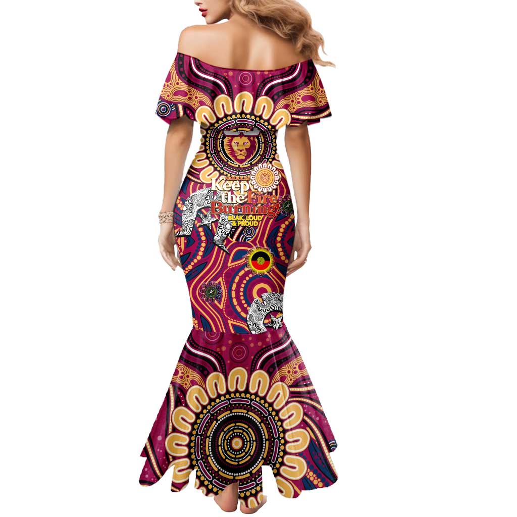 Custom Brisbane Lions NAIDOC Week 2024 Mermaid Dress Mascot Football