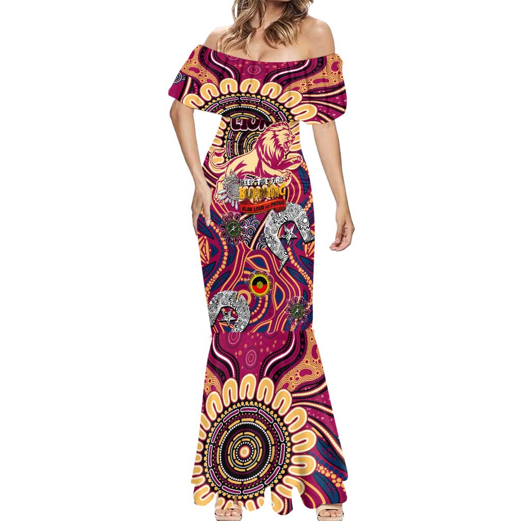 Custom Brisbane Lions NAIDOC Week 2024 Mermaid Dress Mascot Football