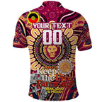 Custom Brisbane Lions NAIDOC Week 2024 Polo Shirt Mascot Football