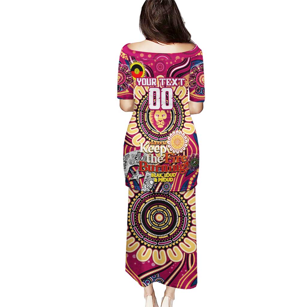 Custom Brisbane Lions NAIDOC Week 2024 Puletasi Mascot Football