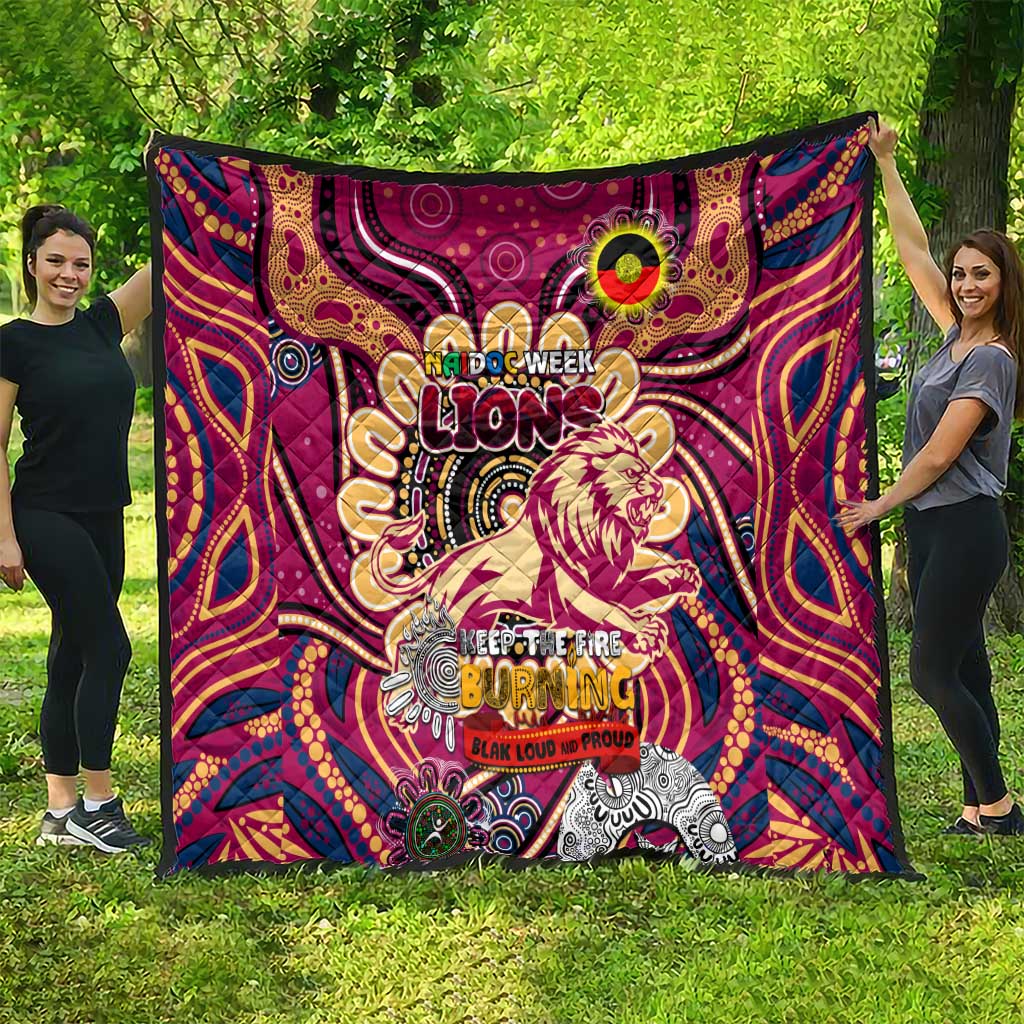 Brisbane Lions NAIDOC Week 2024 Quilt Mascot Football