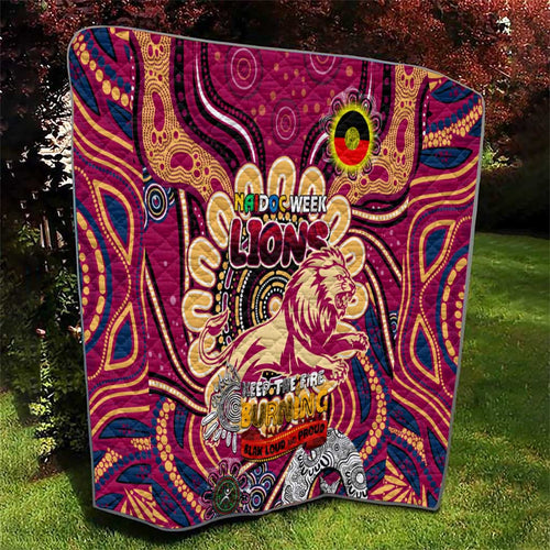 Brisbane Lions NAIDOC Week 2024 Quilt Mascot Football