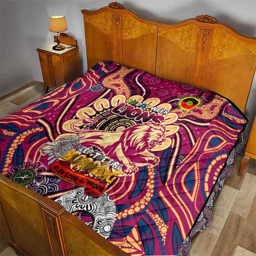 Brisbane Lions NAIDOC Week 2024 Quilt Mascot Football