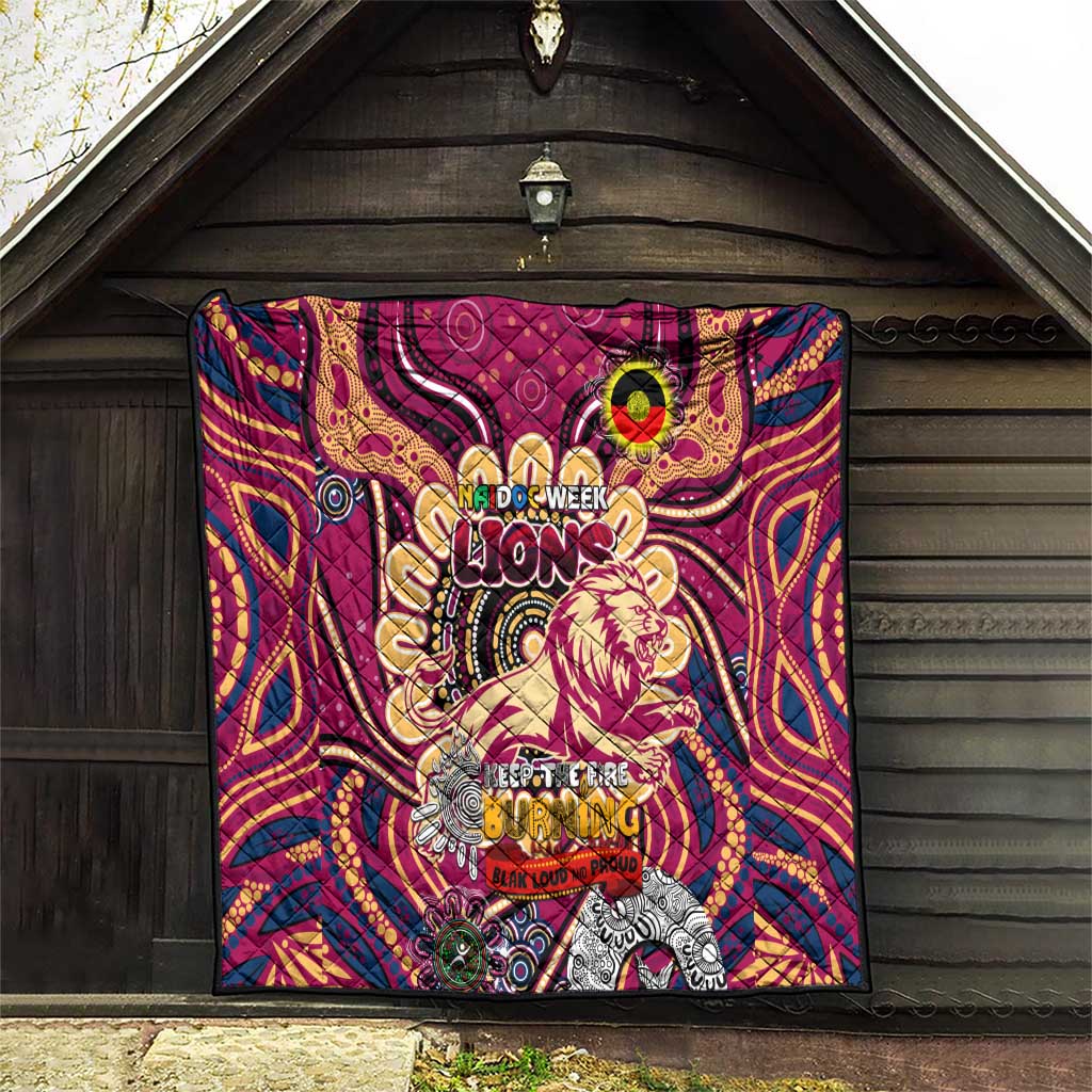 Brisbane Lions NAIDOC Week 2024 Quilt Mascot Football