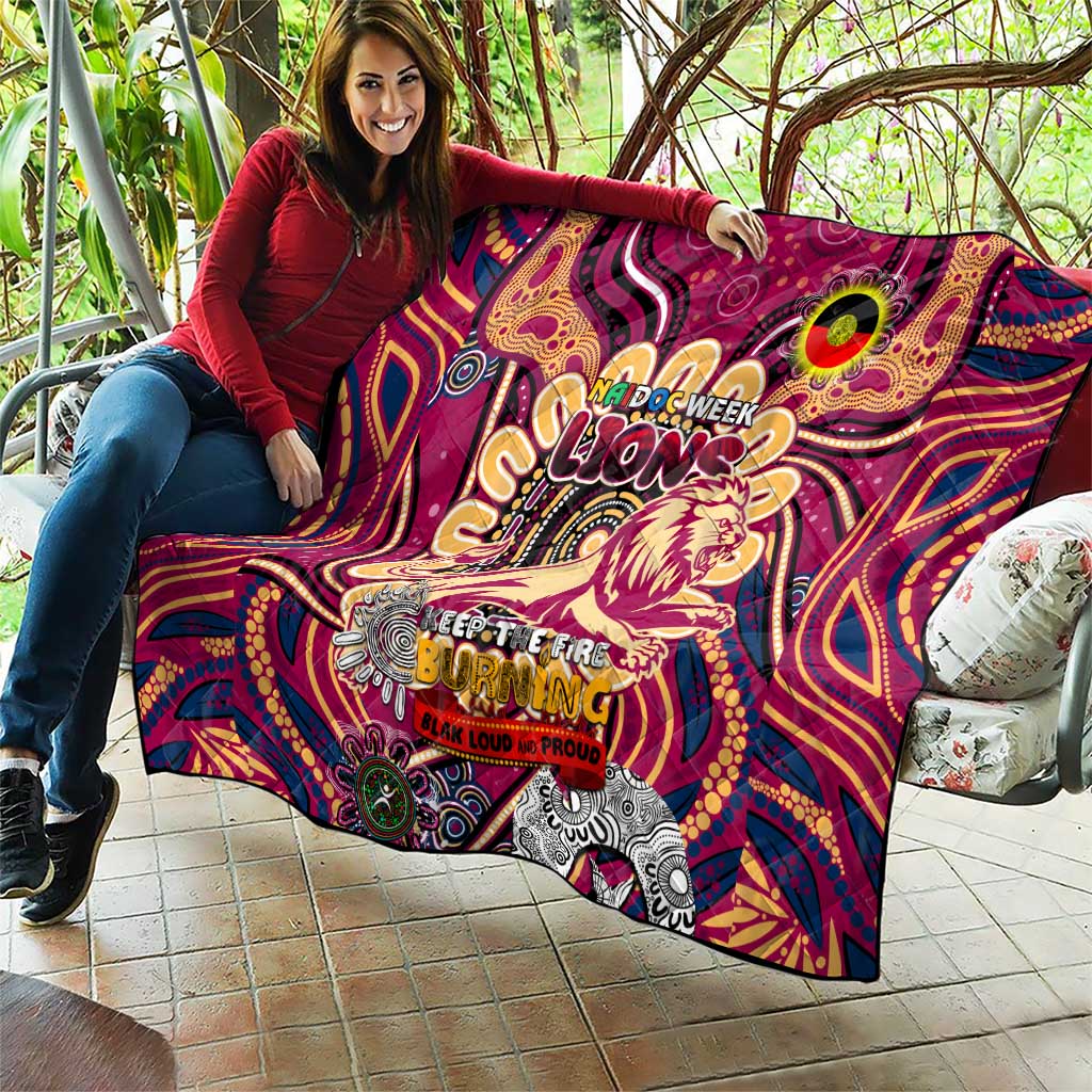 Brisbane Lions NAIDOC Week 2024 Quilt Mascot Football