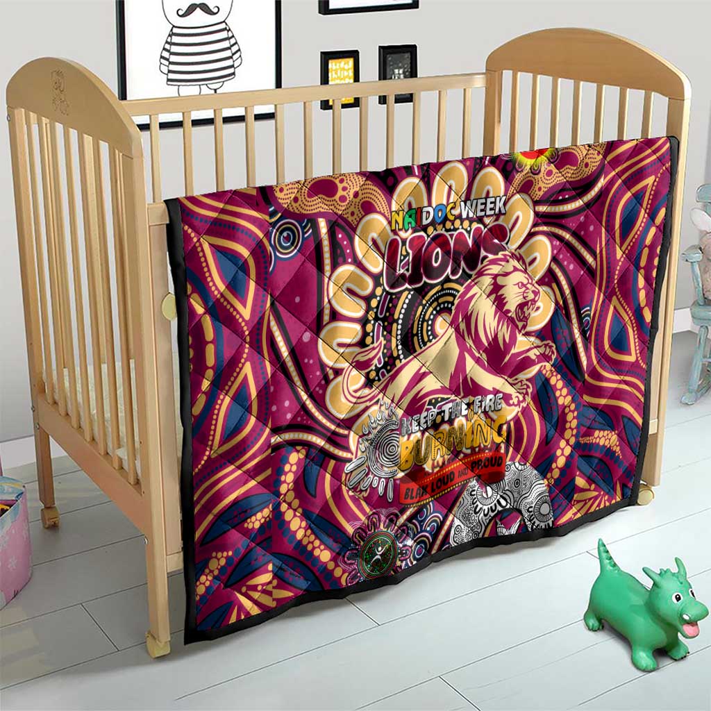 Brisbane Lions NAIDOC Week 2024 Quilt Mascot Football