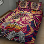 Brisbane Lions NAIDOC Week 2024 Quilt Bed Set Mascot Football