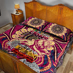 Brisbane Lions NAIDOC Week 2024 Quilt Bed Set Mascot Football