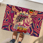 Brisbane Lions NAIDOC Week 2024 Rubber Doormat Mascot Football