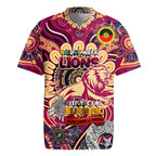 Custom Brisbane Lions NAIDOC Week 2024 Rugby Jersey Mascot Football