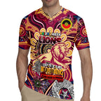Custom Brisbane Lions NAIDOC Week 2024 Rugby Jersey Mascot Football