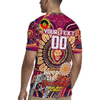 Custom Brisbane Lions NAIDOC Week 2024 Rugby Jersey Mascot Football