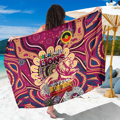 Brisbane Lions NAIDOC Week 2024 Sarong Mascot Football