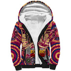 Custom Brisbane Lions NAIDOC Week 2024 Sherpa Hoodie Mascot Football