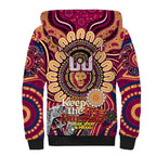 Custom Brisbane Lions NAIDOC Week 2024 Sherpa Hoodie Mascot Football