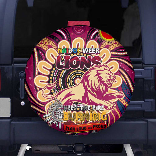 Brisbane Lions NAIDOC Week 2024 Spare Tire Cover Mascot Football