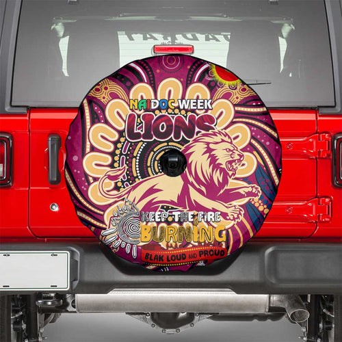 Brisbane Lions NAIDOC Week 2024 Spare Tire Cover Mascot Football