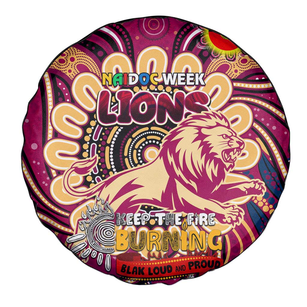 Brisbane Lions NAIDOC Week 2024 Spare Tire Cover Mascot Football