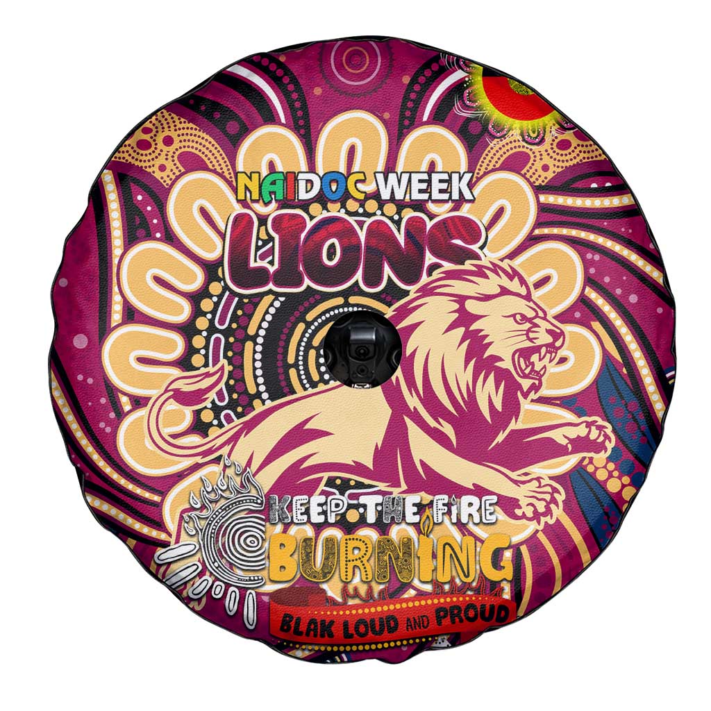 Brisbane Lions NAIDOC Week 2024 Spare Tire Cover Mascot Football