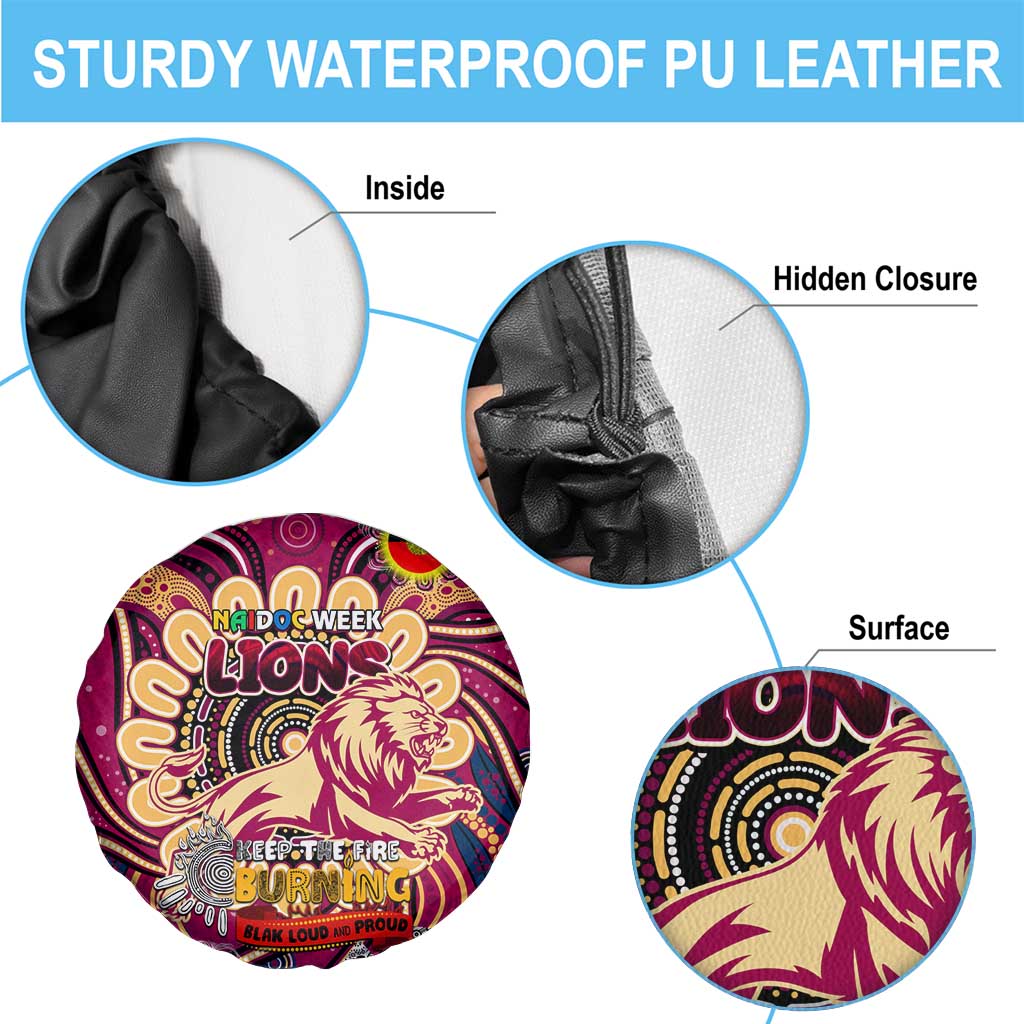 Brisbane Lions NAIDOC Week 2024 Spare Tire Cover Mascot Football