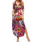 Custom Brisbane Lions NAIDOC Week 2024 Summer Maxi Dress Mascot Football