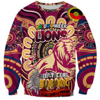Custom Brisbane Lions NAIDOC Week 2024 Sweatshirt Mascot Football