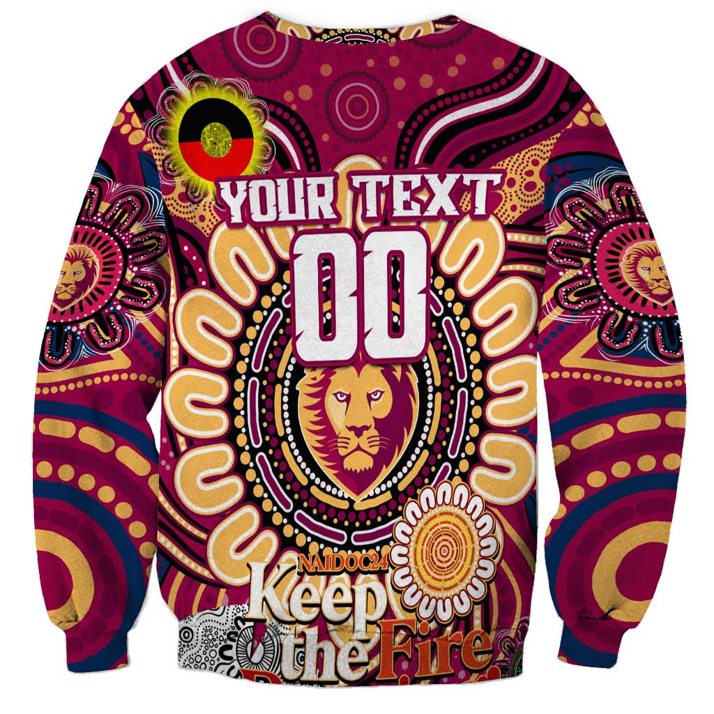 Custom Brisbane Lions NAIDOC Week 2024 Sweatshirt Mascot Football