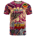 Custom Brisbane Lions NAIDOC Week 2024 T Shirt Mascot Football