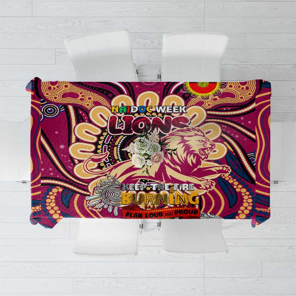 Brisbane Lions NAIDOC Week 2024 Tablecloth Mascot Football