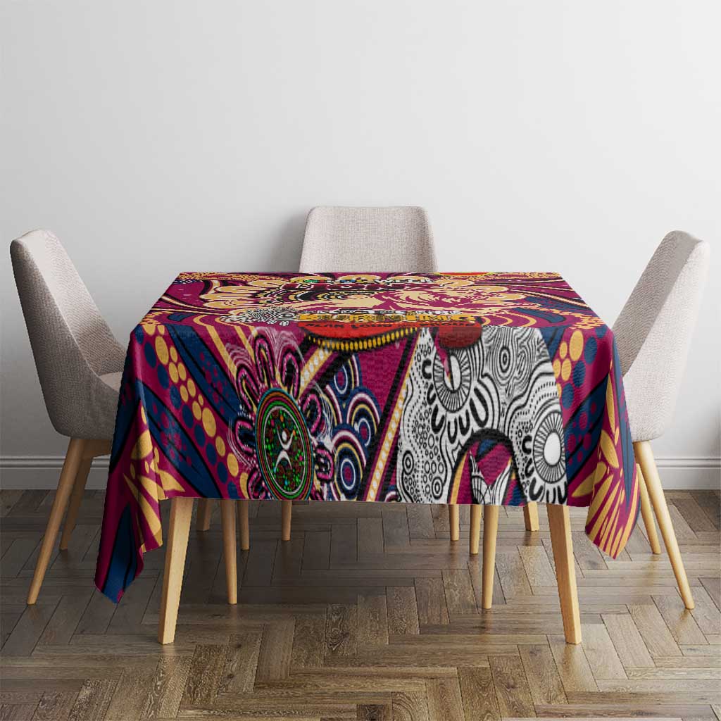 Brisbane Lions NAIDOC Week 2024 Tablecloth Mascot Football