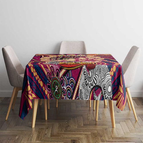 Brisbane Lions NAIDOC Week 2024 Tablecloth Mascot Football