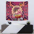 Brisbane Lions NAIDOC Week 2024 Tapestry Mascot Football