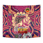 Brisbane Lions NAIDOC Week 2024 Tapestry Mascot Football