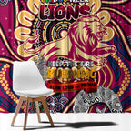 Brisbane Lions NAIDOC Week 2024 Window Curtain Mascot Football