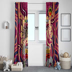 Brisbane Lions NAIDOC Week 2024 Window Curtain Mascot Football