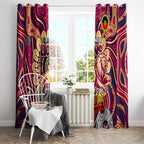 Brisbane Lions NAIDOC Week 2024 Window Curtain Mascot Football