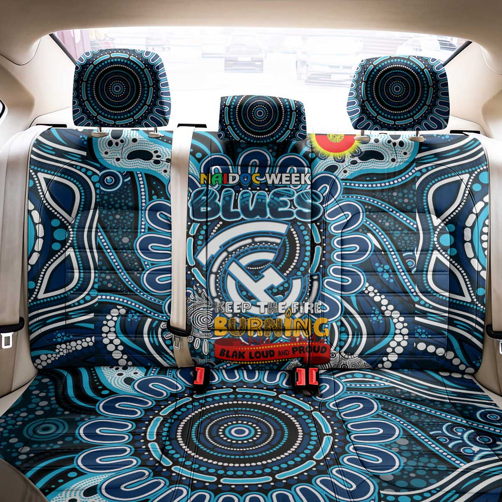 Carlton Blues NAIDOC Week 2024 Back Car Seat Cover Mascot Football