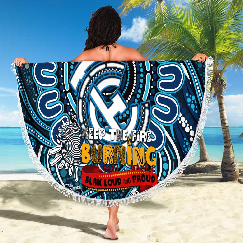 Carlton Blues NAIDOC Week 2024 Beach Blanket Mascot Football