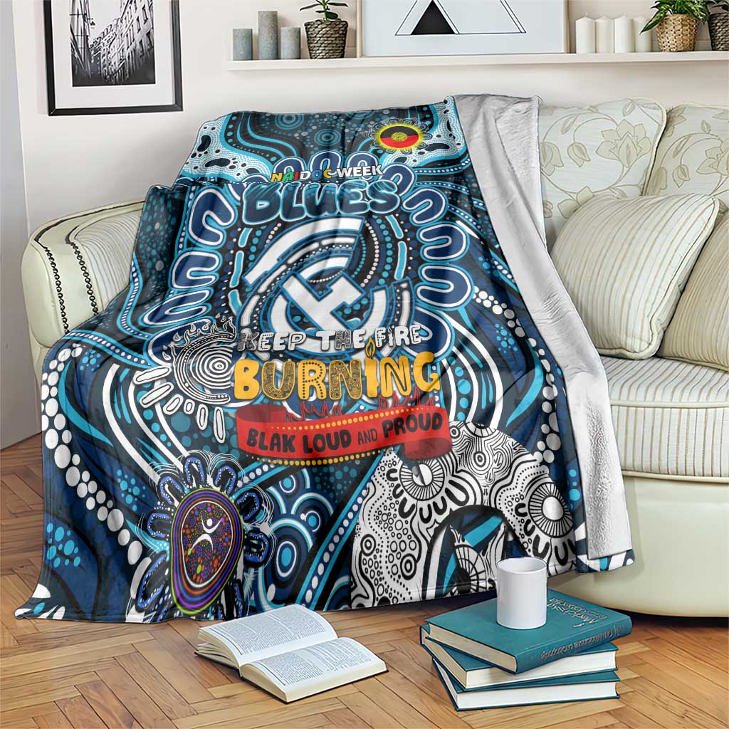 Carlton Blues NAIDOC Week 2024 Blanket Mascot Football