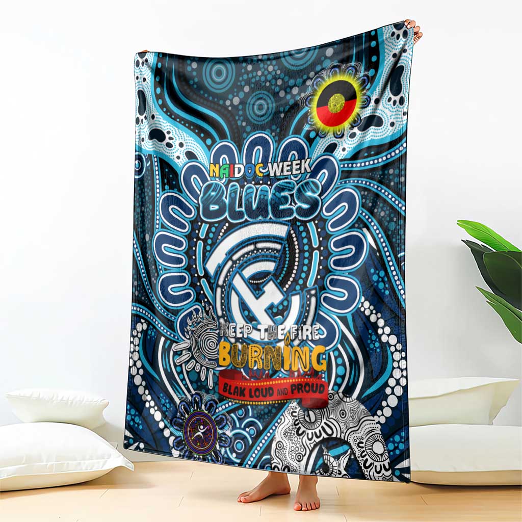 Carlton Blues NAIDOC Week 2024 Blanket Mascot Football