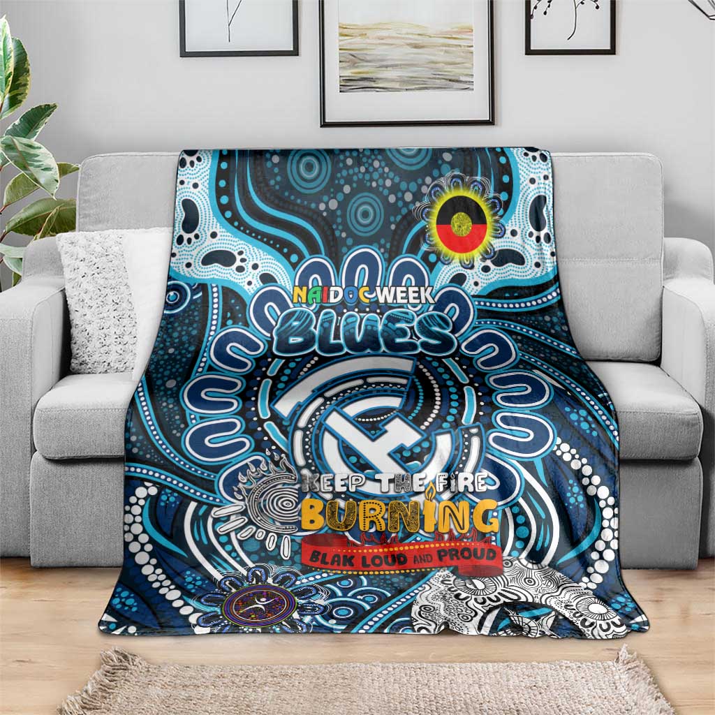 Carlton Blues NAIDOC Week 2024 Blanket Mascot Football