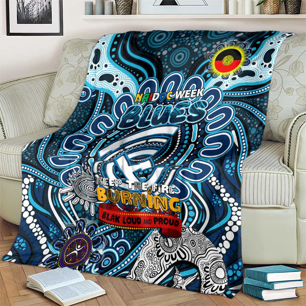 Carlton Blues NAIDOC Week 2024 Blanket Mascot Football