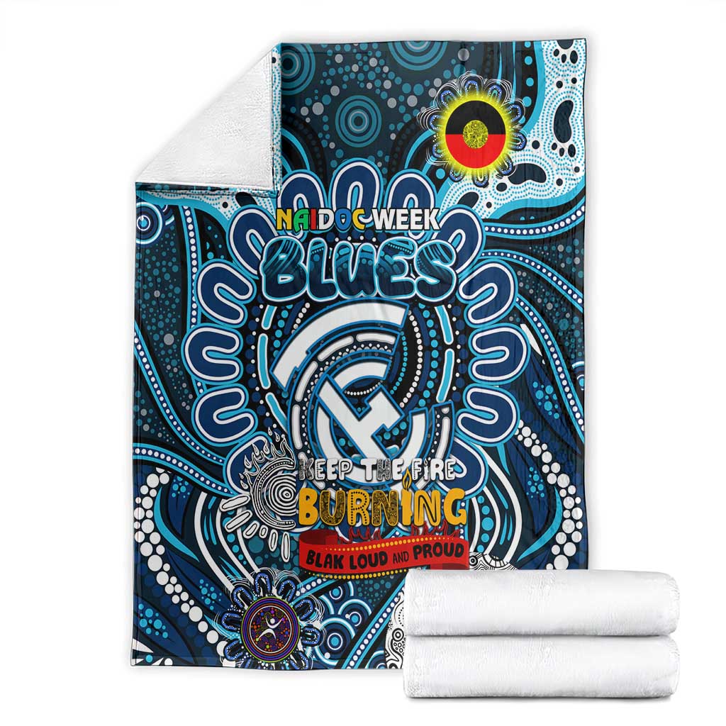 Carlton Blues NAIDOC Week 2024 Blanket Mascot Football